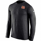 Men's Cincinnati Bengals Nike Black Dri FIT Touch Long Sleeve Performance T-Shirt,baseball caps,new era cap wholesale,wholesale hats